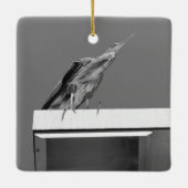 Blue Heron Ornament (Achterkant)