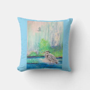 Blue Heron Pillow Kussen