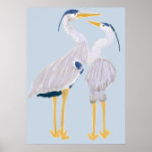 Blue Heron Poster (Voorkant)