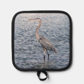 Blue Heron pothouder Pannenlap (Voorkant)