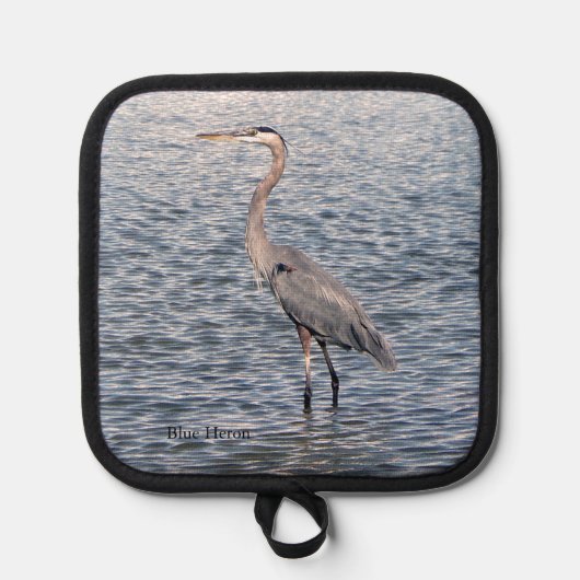 Blue Heron pothouder Pannenlap (Voorkant)