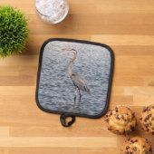 Blue Heron pothouder Pannenlap (Top down)