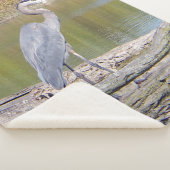 Blue Heron sherpa blanket Sherpa Deken (3/4)