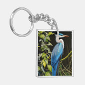 Blue Heron Sleutelhanger (Voorkant Links)