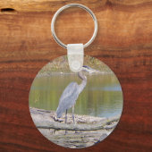 Blue Heron sleutelketen Sleutelhanger (Voorkant)
