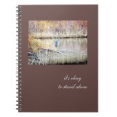 Blue Heron Standing Alone Journal Notitieboek (Voorkant)