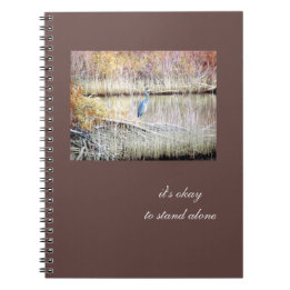 Blue Heron Standing Alone Journal Notitieboek