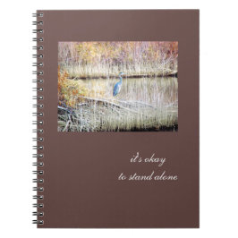 Blue Heron Standing Alone Journal Notitieboek