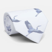 Blue Heron Stropdas voor vrouwen en Mannen (Opgerold)