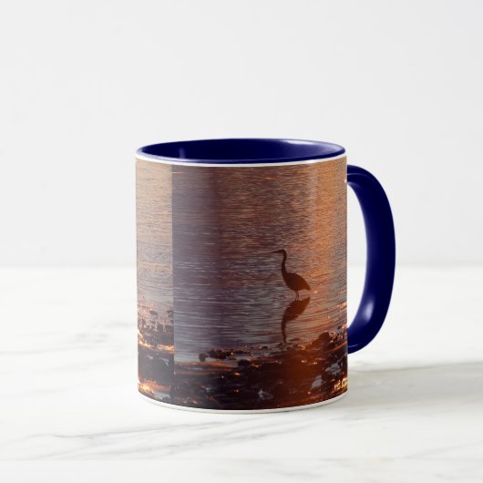 Blue Heron Sunset Mok (Voorkant rechts)