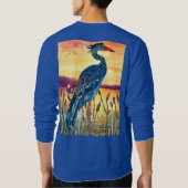 Blue Heron Sunset Sweatshirt (Achterkant)
