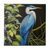 Blue Heron Tegeltje (Voorkant)