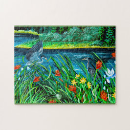 Blue Heron @Todd Lake Puzzle Legpuzzel