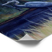 Blue Heron van Suzie Thaller Poster (Hoek)