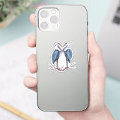 Blue Heron Vinyl Sticker (Telefoon)