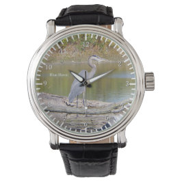 Blue Heron watch Horloge