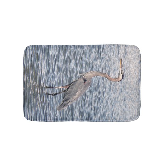 Blue Heron waterbadmat Badmat (Voorkant)