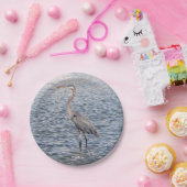 Blue Heron waterpapier bord (Feest)