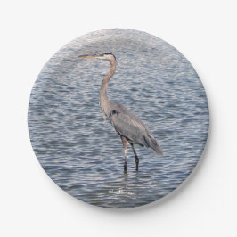 Blue Heron waterpapier bord