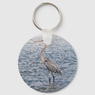 Blue Heron watersleutelketen Sleutelhanger