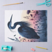 Blue Heron Waterverf-weefselpaper Tissuepapier (Craft)