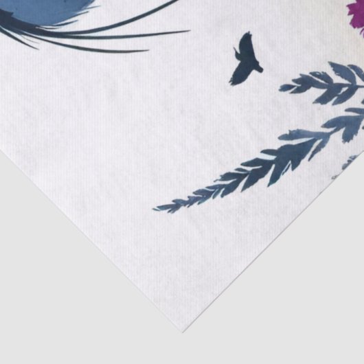 Blue Heron Waterverf-weefselpaper Tissuepapier (Detail)