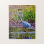 Blue Heron Yellowstone. Legpuzzel (Verticaal)