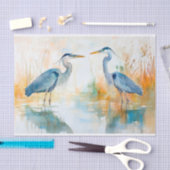 Blue Herons 5 Decoupage Papier (Craft)