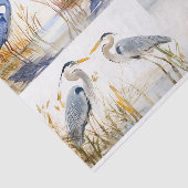 Blue Herons Collage 1 Decoupage Papier (Detail)