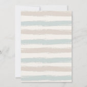 Blue Het is een Boy Clothesline Baby shower Kaart (Achterkant)