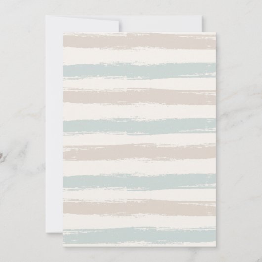 Blue Het is een Boy Clothesline Baby shower Kaart (Achterkant)