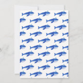 Blue Het is een jongetje onder het Zee Whale Baby Kaart (Achterkant)