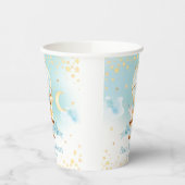 Blue Hete Luchtballon Leuke Dieren Jongen Baby sho Papieren Bekers (Links)