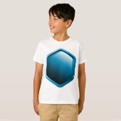 Blue Hexagon Boys T-shirt (Voorkant volledig)