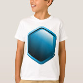 Blue Hexagon Boys T-shirt (Voorkant)