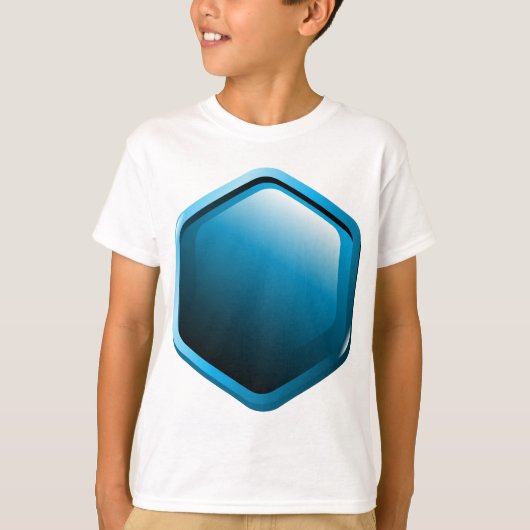 Blue Hexagon Boys T-shirt (Voorkant)