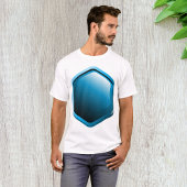 Blue Hexagon Mannen T-Shirt