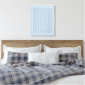 Blue Hexagon Maze Canvas Afdruk (Insitu (Slaapkamer))