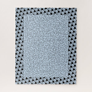 Blue Hexagon Maze Legpuzzel