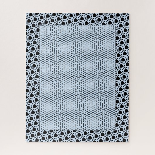 Blue Hexagon Maze Legpuzzel (Verticaal)