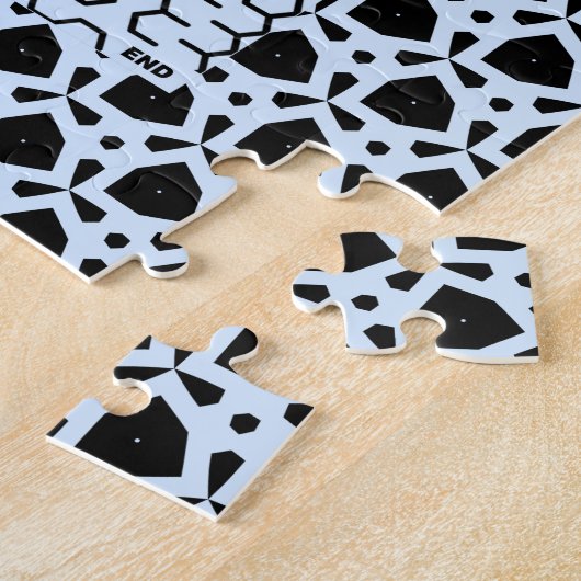 Blue Hexagon Maze Legpuzzel (Zijkant)