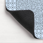 Blue Hexagon Maze Muismat (Hoek)
