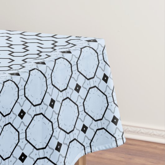 Blue Hexagon Maze Tafelkleed (Voorbeeld)