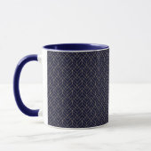 Blue Hexagon Pattern Mok (Links)