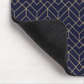 Blue Hexagon Pattern Muismat (Hoek)