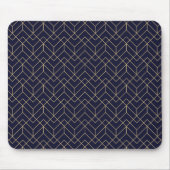 Blue Hexagon Pattern Muismat (Voorkant)