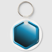 Blue Hexagon Sleutelhanger (Achterkant)