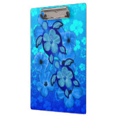 Blue Hibiscus en Honu Turtles Klembord (Links)