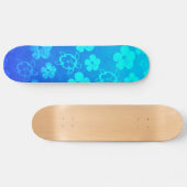 Blue Hibiscus en Honu Turtles Persoonlijk Skateboard (Horizontaal)