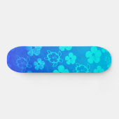 Blue Hibiscus en Honu Turtles Persoonlijk Skateboard (Horizontaal)